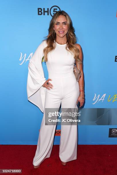 Actor Aylin Mujica attends the premiere of Pantelion Films' 'Ya Veremos' at Regal Cinemas L.A. LIVE Stadium 14 on August 27, 2018 in Los Angeles,...