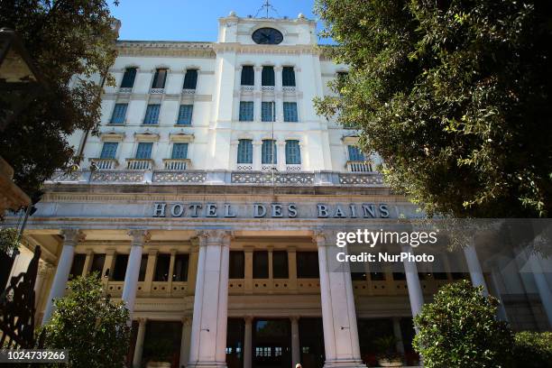 Hotel Des Bains , with material from the Historic Archives of the Biennale. For the 75th Venice International Film Festival, at the Hotel Des Bains...