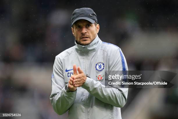 Chelsea assistant Carlo Cudicini looks on ahead of the Premier League match between Newcastle United and Chelsea at St. James' Park on August 26,...