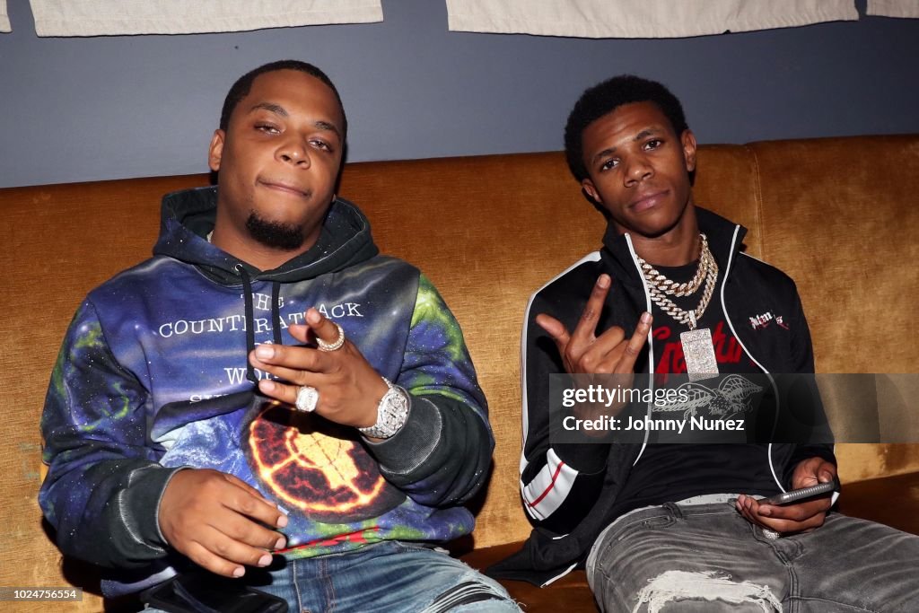 Don Quan Rapper Recording artists Don Q and A Boogie attend the Don Q