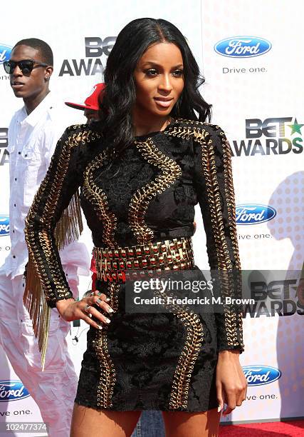 Singer Ciara arrives at the 2010 BET Awards held at the Shrine Auditorium on June 27, 2010 in Los Angeles, California.