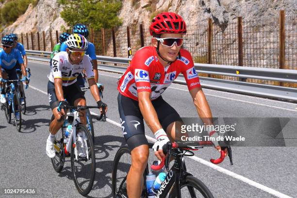 Michal Kwiatkowski of Poland and Team Sky Red Leader Jersey / Sergio Luis Henao Montoya of Colombia and Team Sky / during the 73rd Tour of Spain...