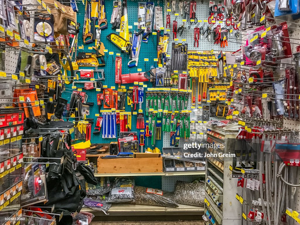 Product display in a hardware store. News Photo - Getty Images
