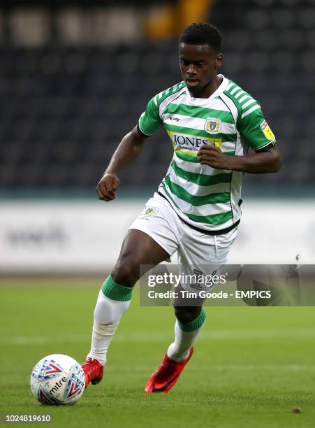 Yeovil Town's Diallang Jaiyesimi Notts County v Yeovil Town - Sky Bet League Two - Meadow Lane .