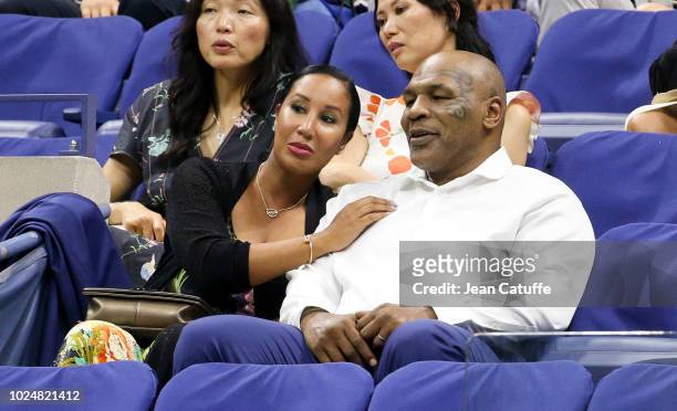 Mike Tyson and his wife Kiki Tyson attend the opening night gala of the 2018 tennis US Open held at Arthur Ashe stadium of the USTA Billie Jean King...