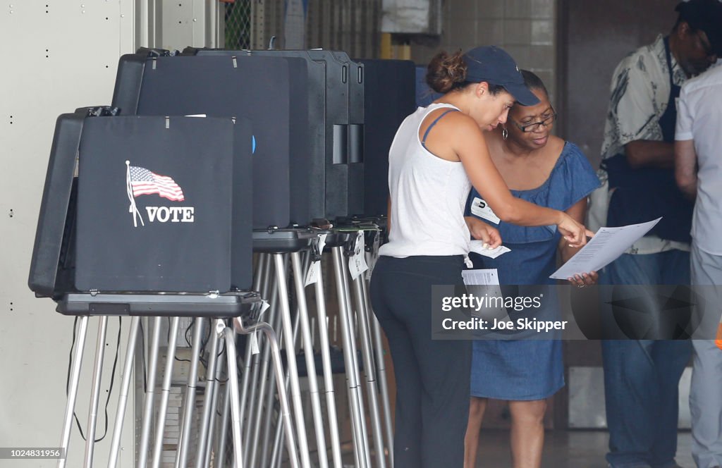 Florida Voters Cast Their Ballots In State's Primary