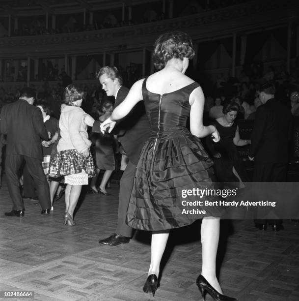 Dancers doing 'The Twist' at the Royal Albert Hall in London, 16th February 1962.