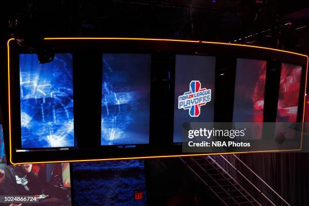 General view of the arena before the game between 76ers Gaming Club and Heat Check Gaming during the Semifinals of the NBA 2K League Playoffs on...