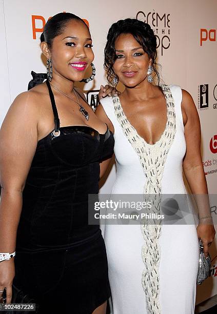 Kaienja �Kai� Pace and LisaRaye McCoy arrive at The 4th Annual "Creme Of The Crop" Post BET Awards Dinner Celebration at Mr Chow on June 27, 2010 in...