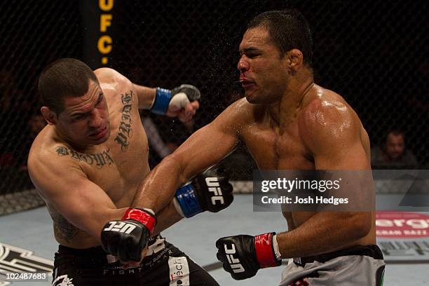 Cain Velasquez def. Antonio Rodrigo "Minotauro" Nogueira - TKO - 2:20 round 1 during UFC 110 at Acer Arena on February 20, 2010 in Sydney, Australia.