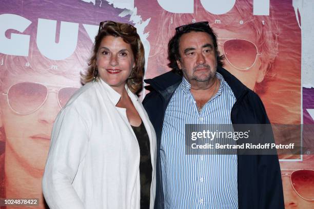 Mathilde Vitry and Philippe Gautier attend the "Guy" Paris Premiere at Gaumont Capucines on August 28, 2018 in Paris, France.