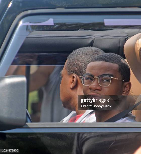 Allen Maldonado is seen on the set of "The Last O.G." on August 28, 2018 in Brooklyn, New York.