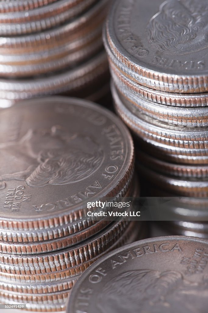 Stacks of coins