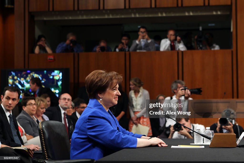 Senate Confirmation Hearings For Elena Kagan Begin In Washington