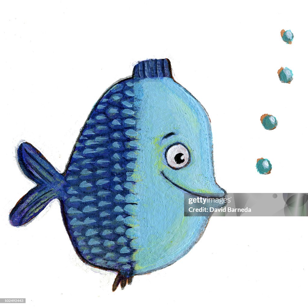 A blue fish