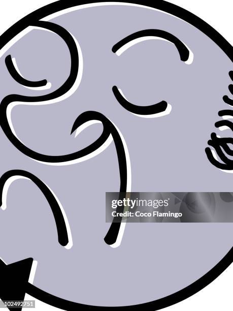 angry round faced man - grumpy old man stock illustrations