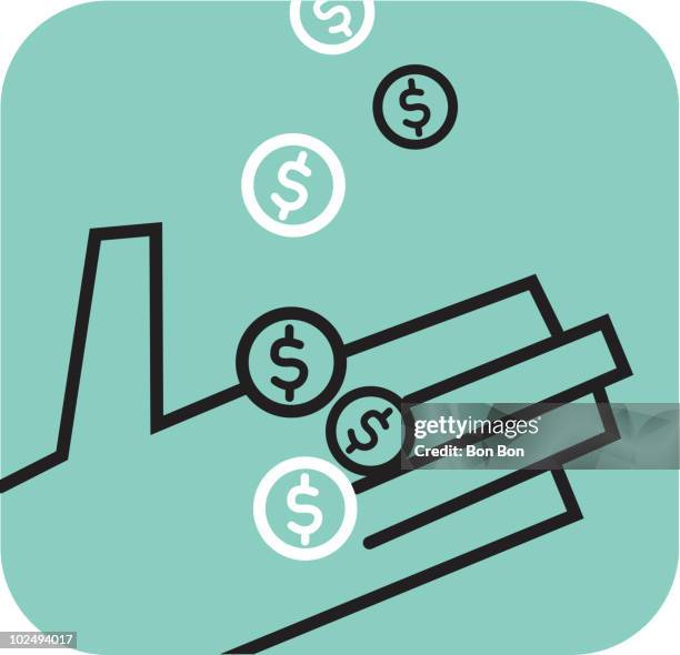 Hand Collecting Vector Hand Collecting Coins High-Res Vector Graphic - Getty Images