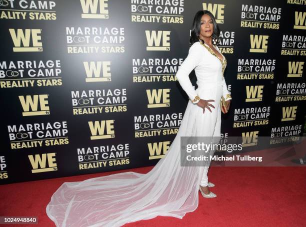 Personality Momma Dee attends WE TV's celebration of the return of "Marriage Boot Camp Reality Stars" at HYDE Sunset: Kitchen + Cocktails on August...