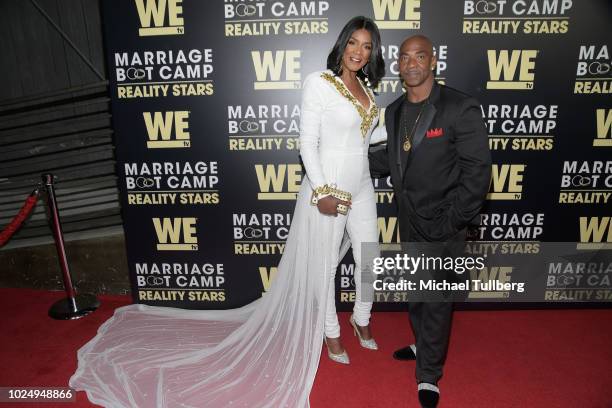 Personality Momma Dee and Ernest Bryant attend WE TV's celebration of the return of "Marriage Boot Camp Reality Stars" at HYDE Sunset: Kitchen +...