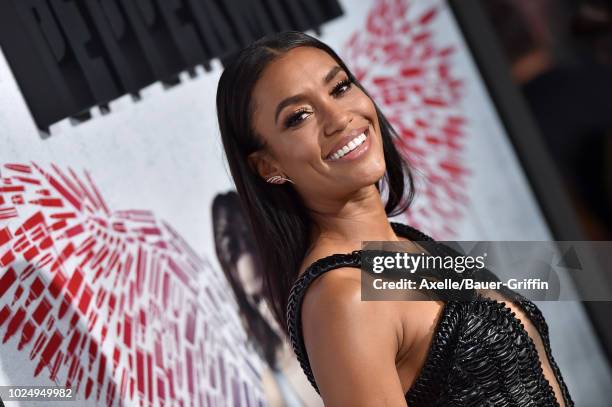 Annie Ilonzeh attends the premiere of STX Entertainment's 'Peppermint' at Regal Cinemas L.A. LIVE Stadium 14 on August 28, 2018 in Los Angeles,...