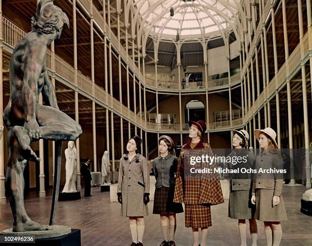 Actors Jane Carr, Shirley Steedman, Maggie Smith, Pamela Franklin and Diane Grayson in a scene from the movie 'The Prime Of Miss Jean Brodie' in 1969...