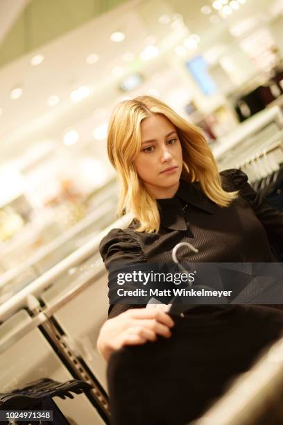 Lili Reinhart attends the new H&M Westfield Century City opening at Century City Mall on August 28, 2018 in Century City, California.