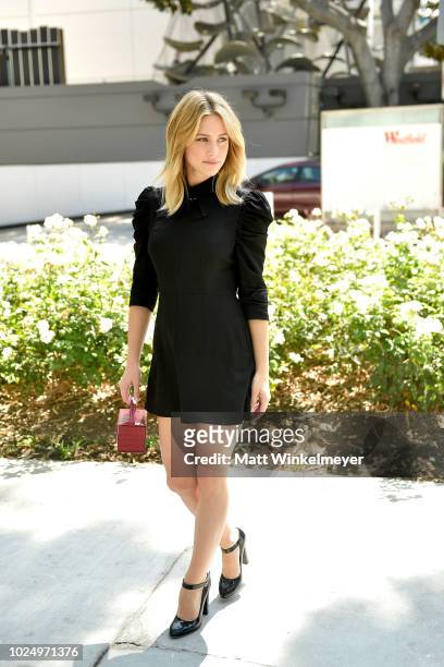 Lili Reinhart attends the new H&M Westfield Century City opening at Century City Mall on August 28, 2018 in Century City, California.