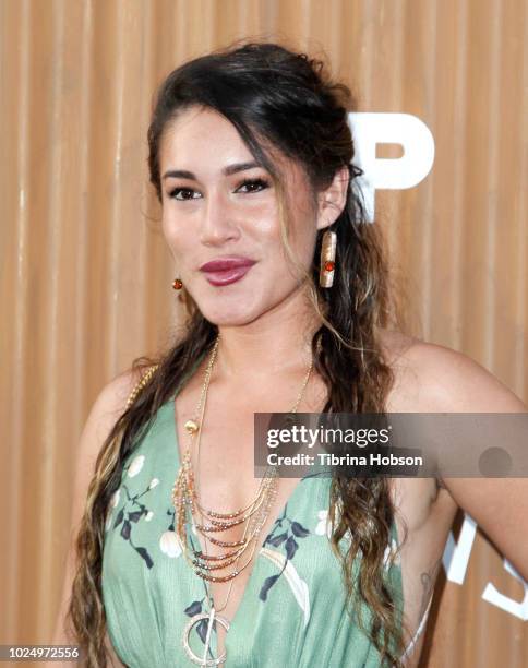 Orianka Kilcher attends the premiere of FX's 'Mayans M.C.' at TCL Chinese Theatre on August 28, 2018 in Hollywood, California.