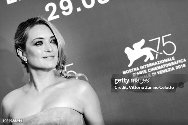 Luigi De Laurentis jury member Carolina Crescentini attends the Jury photocall during the 75th Venice Film Festival at Sala Casino on August 29, 2018...