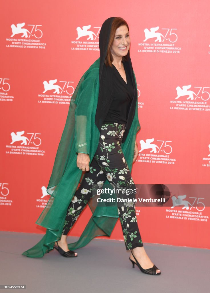 Orizzonti jury member Fatemeh MotamedAria attends the Jury photocall