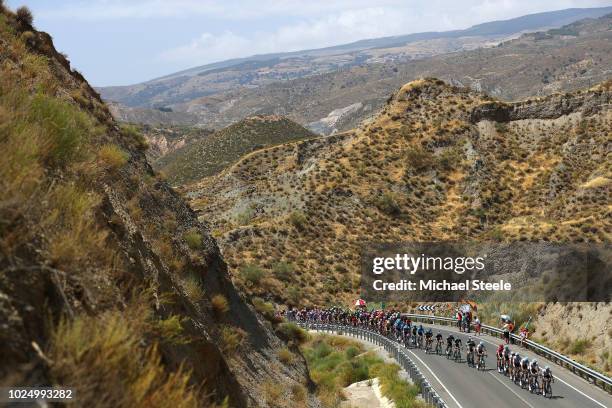 Dylan Van Baarle of The Netherlands and Team Sky / Pavel Sivakov of Russia and Team Sky / Salvatore Puccio of Italy and Team Sky / Jonathan...