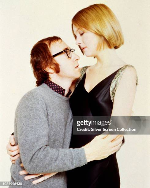 Actors Diane Keaton as Linda and Woody Allen as Allan in a publicity still for the film 'Play It Again, Sam', 1972.