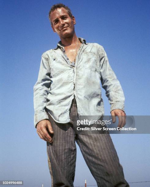 American actor Paul Newman as Luke, in the film 'Cool Hand Luke', 1967.