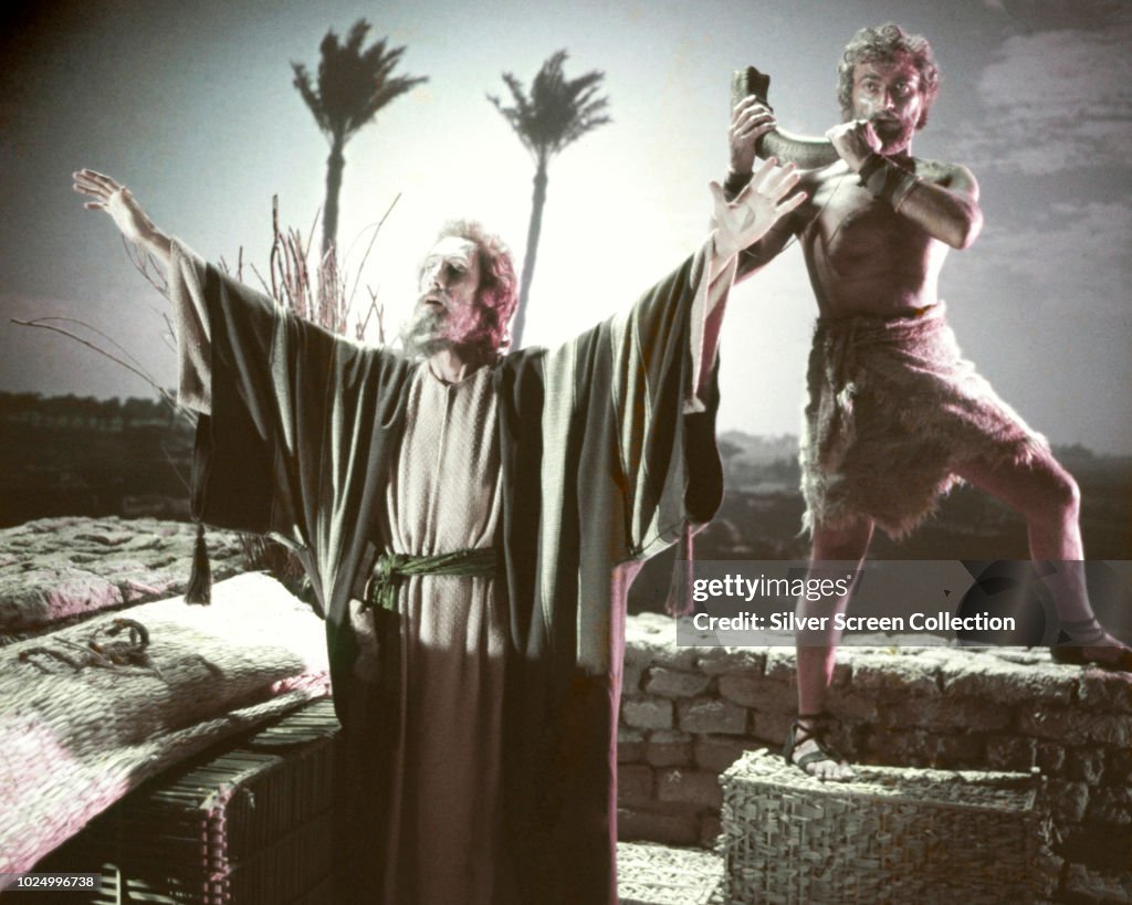 American actor John Carradine as Aaron, announcing the dawn of... News  Photo - Getty Images
