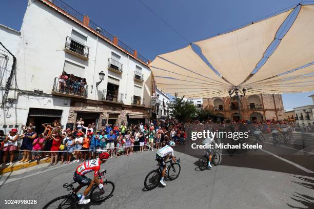 Dylan Van Baarle of The Netherlands and Team Sky / Pavel Sivakov of Russia and Team Sky / Salvatore Puccio of Italy and Team Sky / Jonathan...