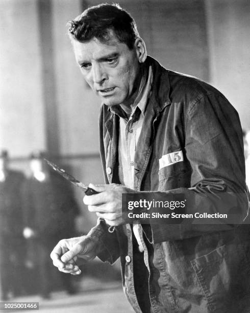 American actor Burt Lancaster as Robert Franklin Stroud in the film 'Birdman of Alcatraz', 1962.