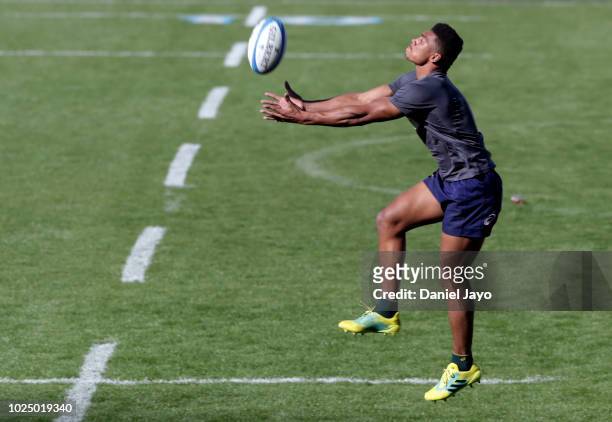Ashwin Willemse trains during South Africa Captain's Run before the The Rugby Championship 2018 match against South Africa at Estadio Malvinas...