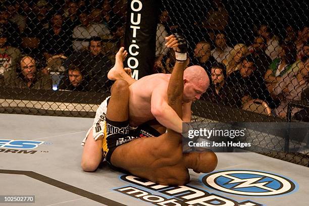 Anderson Silva def. Travis Lutter - Submission - 2:11 round 2 during UFC 67 at Mandalay Bay Events Center on February 3, 2007 in Las Vegas, Nevada.