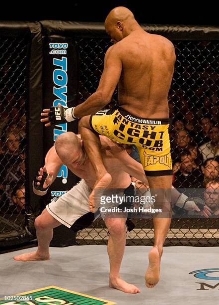 Anderson Silva def. Travis Lutter - Submission - 2:11 round 2 during UFC 67 at Mandalay Bay Events Center on February 3, 2007 in Las Vegas, Nevada.