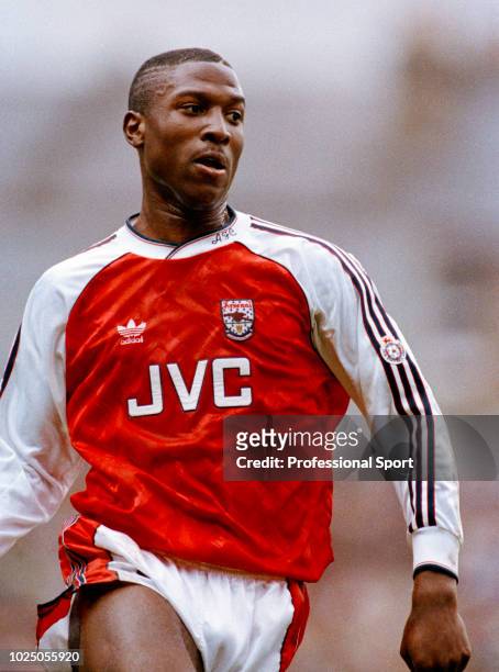 Kevin Campbell of Arsenal in action, circa 1991.