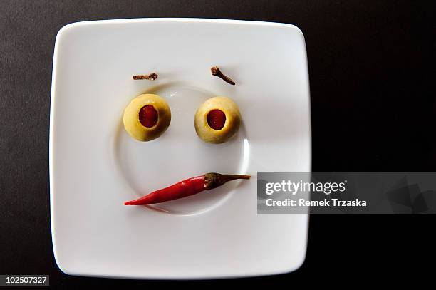 funny plate - square plate stock pictures, royalty-free photos & images