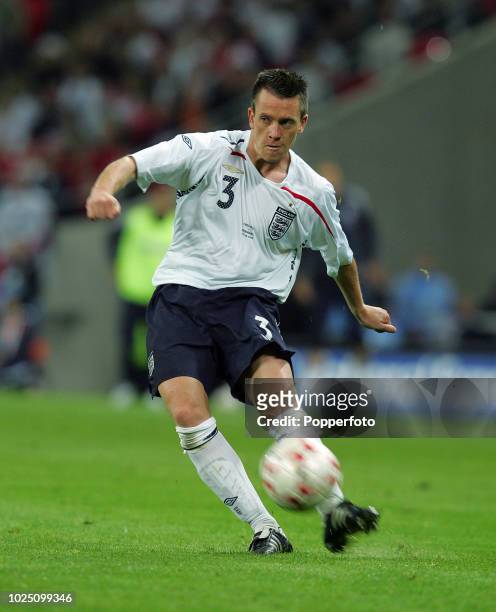 Nicky Shorey of England in action during the international friendly match between England and Germany at Wembley Stadium in London on August 22,...