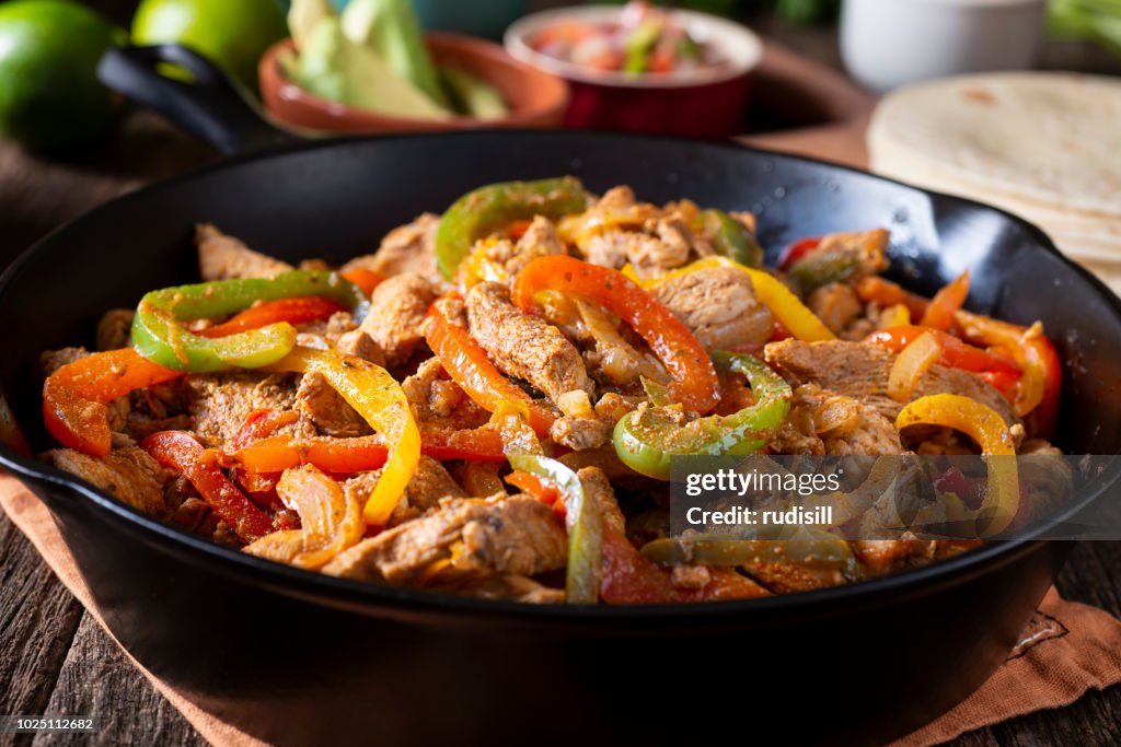 Hähnchen Fajitas