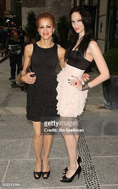 Cari Modine and Ruby Modine attends a screening of "The Twilight Saga: Eclipse" hosted by The Cinema Society and Piaget at the Crosby Street Hotel on...