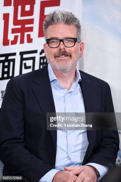 Director Christopher McQuarrie attends the 'Mission: Impossible - Fallout' China Press Junket at The Peninsula Hotel on August 29, 2018 in Beijing,...