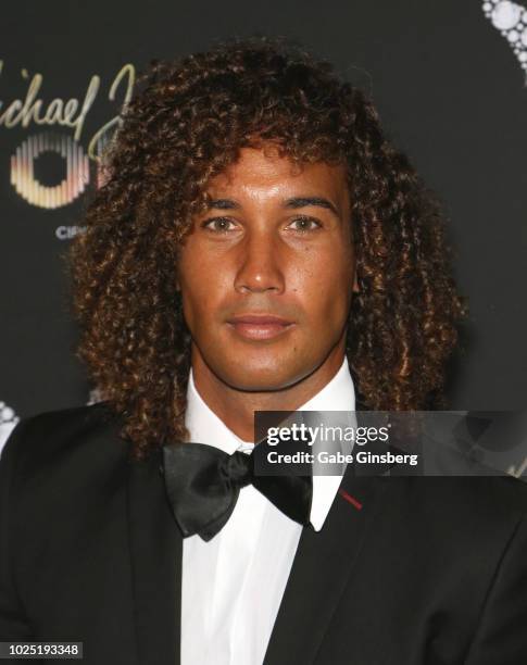 Model Laurent Maistret attends the Michael Jackson diamond birthday celebration at Mandalay Bay Resort and Casino on August 29, 2018 in Las Vegas,...