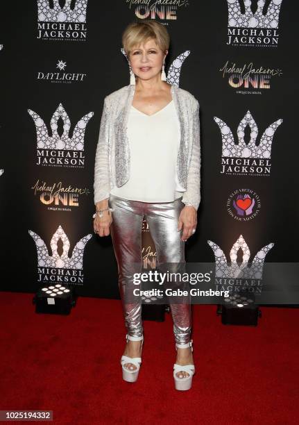 Actress/singer Pia Zadora attends the Michael Jackson diamond birthday celebration at Daylight Beach Club at Mandalay Bay Resort and Casino on August...