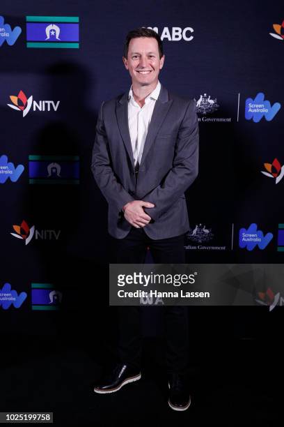 Rove McManus attend the 25th Anniversary of Screen Australia's Indigenous Department at Carriageworks on August 30, 2018 in Sydney, Australia.