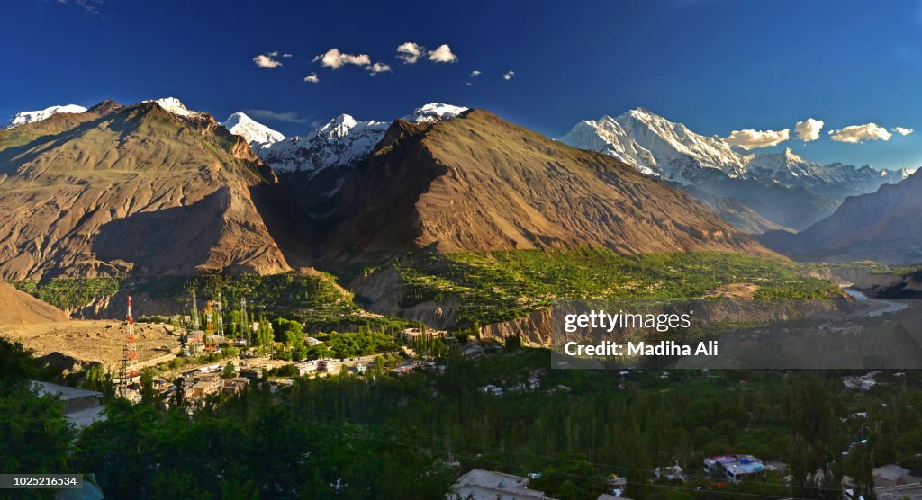 Gilgit Hunza A Bird Eye View Of Hunza Valley Gilgit Baltistan Pakistan High-Res ...