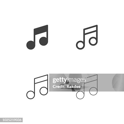 Muzieknoot Icons - Multi-serie Muzieknoot Icons - Multi-serie